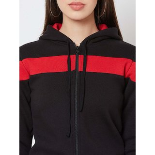 black red sweatshirt