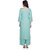 Rocca Women Printed Rayon Kurta and Palazzo Set (Turquoise)