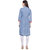 Rocca Women Embroidered Denim Straight Kurti (Blue)