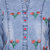 Rocca Women Embroidered Denim Straight Kurti (Blue)