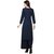 Saadhvi Sky Blue Crepe Digital Print Kurta with Palazzo