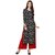 Saadhvi Black Crepe Digital Print Kurta with Palazzo