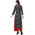 Saadhvi Black Crepe Digital Print Kurta with Palazzo