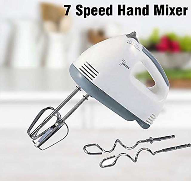 7 Speed Electric Hand cake Mixer machine Whisk Egg Beater Cake Baking Mains  Powered 180W 220V