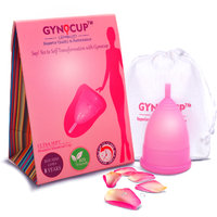GynoCup - Ultra Soft  Utmost Hygienic Reusable Menstrual Cup for Women + Washing Liquid + Cleaning Tissues (Small)