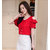 Vivient Women Red Butter Fly Noodle Strap Bells Ribbon Top