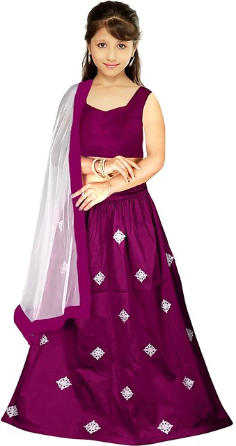 Buy Kapadewala Pink Bangalore Silk Embroidered Semi stitched Free Size XXL  Lehenga Choli For Women Online @ ₹1259 from ShopClues