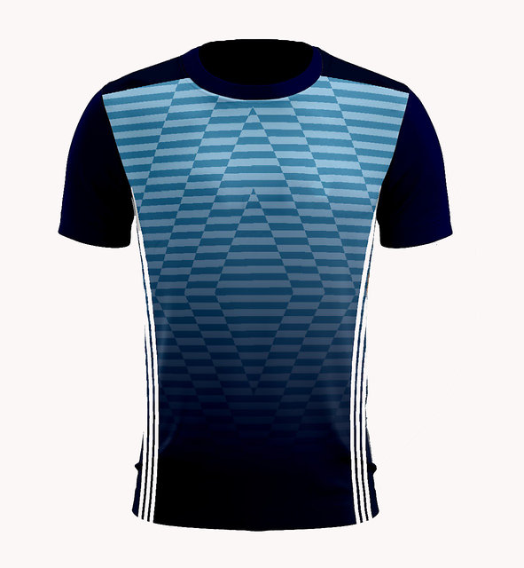 Buy JJ TEES Polyester Half Sleeve Jersey with Round Collar and