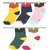 Neska Moda Baby Girls 5 Pair Multicolor Cotton Polka Dot Ankle Length Socks For 1 To 3 Years-SK656