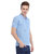 Trendy Trotters Men's Solid Slim Fit Sky Blue Polo Half Sleeve Tshirt