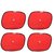 Auto Addict Red Color Chipkoo With Suction Cup Car Window Side Sunshade Curtains Set Of 4 Pcs For Mahindra Thar