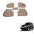 Auto Addict Car 3D Mats Foot mat Beige Color for Hyundai Santro Xing