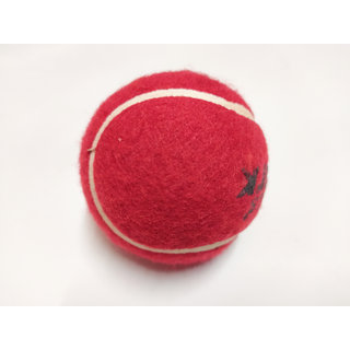 Kalindri Sports Heavy Rubber Cricket Tennis Ball Red - Pack of 3
