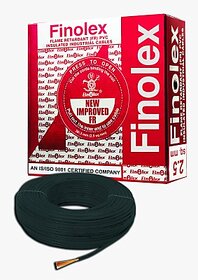 KEZIPL Finolex FR PVC, PVC 2.5 sq/mm Black 90 m Wire(Black)