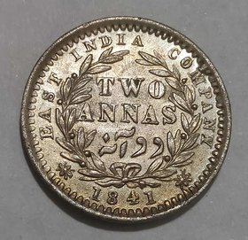 EAST INDIA  COMAPANY  TWO ANNAS 1841