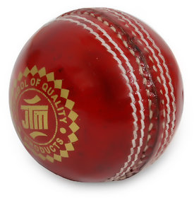 JTM cricket leather ball red colour