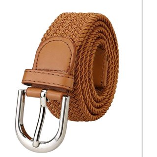 Samm and Moody Elastic Leather Stretchable Belt for Women (Tan)