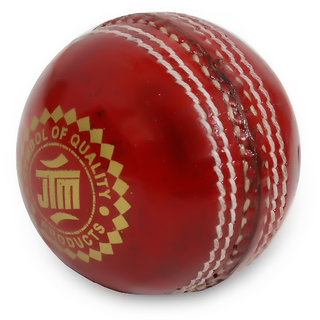 JTM cricket leather ball red colour