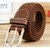 Samm and Moody Elastic Leather Stretchable Belt for Women (Brown)