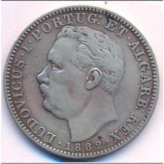                       india portugues silver coin                                              