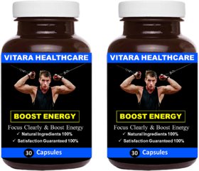 Vitara Healthcare Energy booster - Enhance Strength  Stamina (60) capsules pack of 2