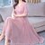 Pink Plain Maxi Dress With Knotes by Raabta Fashion For Women