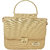 RISH Textured Small Size Party Sling Bag for Women - Gold