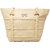 RISH Plain Solid Texture Pattern Handbag for Women - Cream