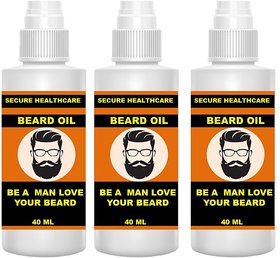 Secure Healthcare Beard  Moustache oil 120ml  ( Pack of 3 )