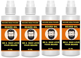 Secure Healthcare Beard  Moustache oil 160ml  ( Pack of 4 )
