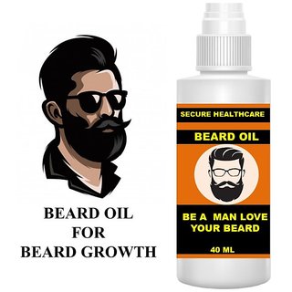 Secure Healthcare Beard  Moustache oil 40ml  ( Pack of 1 )