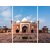 JustPrintz Taj Mahal Mosque Agra MDF Mounted Digital Painting Photo Frame for Home, Office and Living Room (3 Panels)