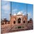 JustPrintz Taj Mahal Mosque Agra MDF Mounted Digital Painting Photo Frame for Home, Office and Living Room (3 Panels)