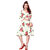 Saadhvi Cream Crepe Floral Print Western Wear Dress