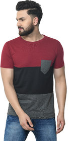 Odoky Multi Color Block Men's Cotton Tshirt