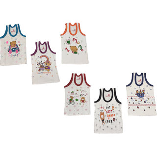 Buy Baby Basic Outfits Boy S Vests Undershirts Pack Of 6 Online 450 From Shopclues