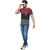 Odoky Multi Color Block Men's Cotton Tshirt