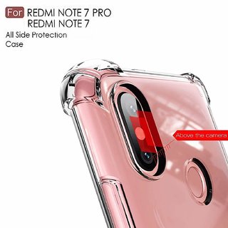Shockproof Full Protection Back Cover for Redmi Note 7 Pro/Note 7 / Note 7S (Transparent)