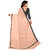 Meia Cream Georgette Ruffle Saree With Blouse Piece
