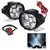 Shopping Store Set Of 2 6 LED 10W Fog Lights For Two Wheeler with On/Off Switch