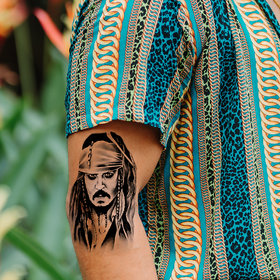 Ordershock Jack Sparrow Men and Women Waterproof Temporary Body Tattoo