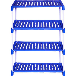Buy ANR STORE MULTIPURPOSE NET RACK 4LAYER BLUE Online @ ₹1699 from ...