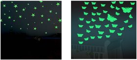 50 nos. of Night Glowing Stars And 40 nos. of Night Glowing Butterflies for Rooms