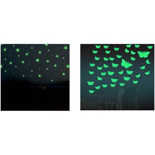 50 nos. of Night Glowing Stars And 40 nos. of Night Glowing Butterflies for Rooms
