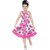 Printed Pink Cotton frock for Girls