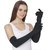 Nawani 2 Pair Cotton Full Hand Gloves Sun Protection Gloves for Women Black  Skin Colour
