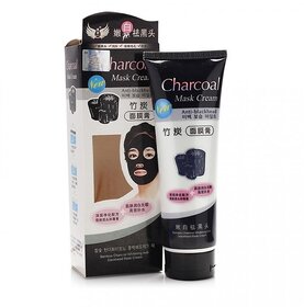 CHARCOAL MASK CREAM BAMBOO CHARCOAL WHITENING ANTI-BLACKHEAD MASK CREAM.