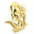 GA Metal Lord Ganesh Car Dashboard Idol color Golden (Tape Included To Stick) a7