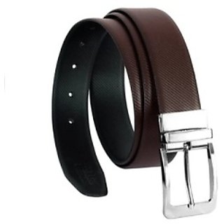 Samm and Moody Genuine Leather Reversible Formal Brown-Black Belt for Men (Size 28-36 Cut to fit)