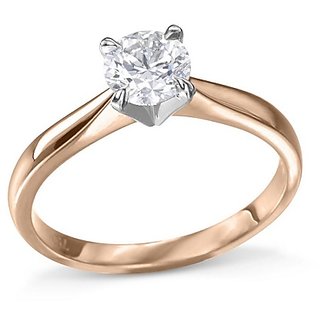                       Natural American Diamond Gold Plated Designer Finger Ring Precious  Certified Stone Diamond Ring -CEYLONMINE                                              